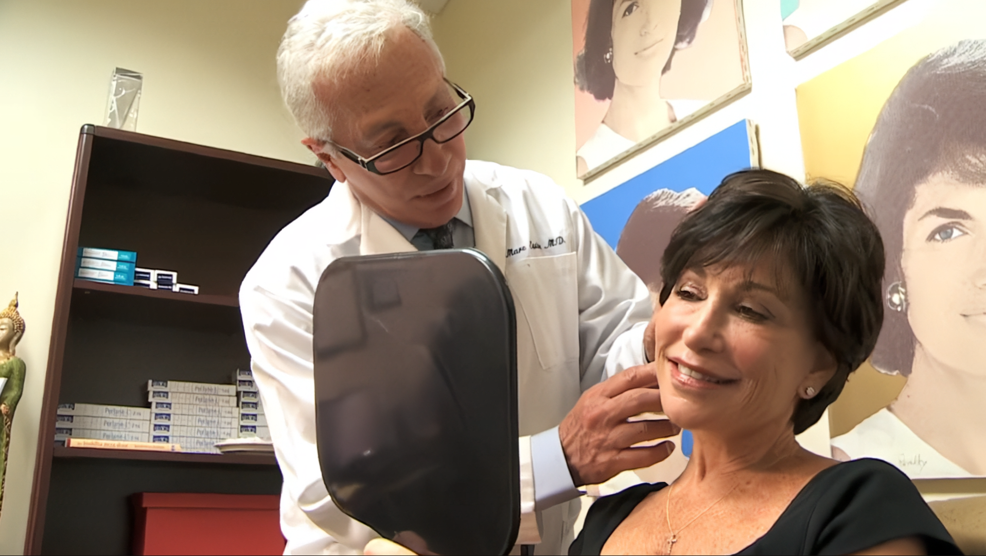 Dr. Epstein reviewing results with patient